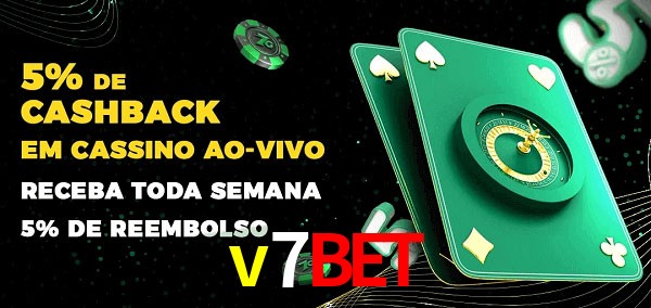Promoções do cassino ao Vivo v7bet